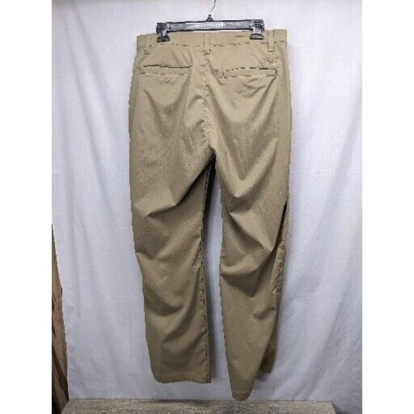 Adidas Mens Sz 38x33 Golf Pants Beige Performance Polyester Flat Front - Picture 4 of 9